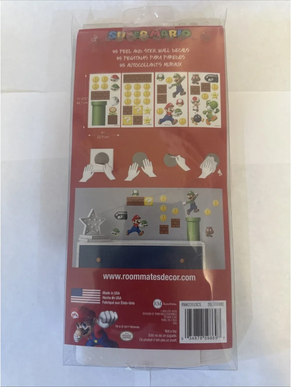 super mario wall decals stickers